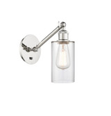 Sconces Single Glass by Innovations ( 405 | 317-1W-PN-G802 Ballston ) 