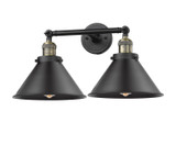 Bathroom Fixtures Two Lights by Innovations ( 405 | 208-BAB-M10-BK-LED Franklin Restoration ) 