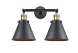 Bathroom Fixtures Two Lights by Innovations ( 405 | 208-BAB-M13-BK Franklin Restoration ) 