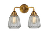Bathroom Fixtures Two Lights by Innovations ( 405 | 288-2W-BB-G142 Nouveau 2 ) 
