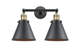Bathroom Fixtures Two Lights by Innovations ( 405 | 208-BAB-M13-BK-LED Franklin Restoration ) 