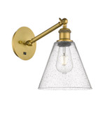 Sconces Single Glass by Innovations ( 405 | 317-1W-BB-GBC-84 Ballston ) 