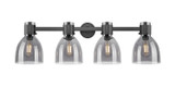 Bathroom Fixtures Four Lights by Innovations ( 405 | 464-4W-BK-G464D-7SM Downtown Urban ) 