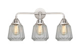 Bathroom Fixtures Three Lights by Innovations ( 405 | 288-3W-PC-G142 Nouveau 2 ) 
