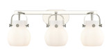 Bathroom Fixtures Three Lights by Innovations ( 405 | 423-3W-PN-G410-6WH Downtown Urban ) 