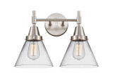 Bathroom Fixtures Two Lights by Innovations ( 405 | 447-2W-SN-G42-LED Caden ) 