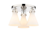 Flush Mounts Multi-Port/Cluster by Innovations ( 405 | 411-3F-PN-G411-7WH Downtown Urban ) 