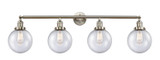 Bathroom Fixtures Four Lights by Innovations ( 405 | 215-SN-G204-8 Franklin Restoration ) 