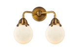 Bathroom Fixtures Two Lights by Innovations ( 405 | 288-2W-BB-G201-6-LED Nouveau 2 ) 