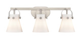 Bathroom Fixtures Three Lights by Innovations ( 405 | 423-3W-SN-G411-6WH Downtown Urban ) 