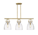 Linear/Island 3 Light Bar by Innovations ( 405 | 410-3I-BB-G412-10CL Downtown Urban ) 