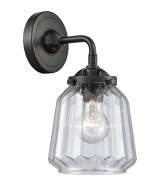 Sconces Single Glass by Innovations ( 405 | 284-1W-OB-G142-LED Nouveau ) 