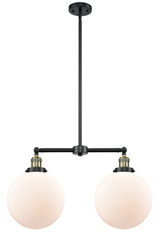 Mid. Chandeliers Glass Down by Innovations ( 405 | 209-BAB-G201-10 Franklin Restoration ) 
