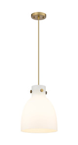 Mini Pendants Glass Down by Innovations ( 405 | 410-1PM-BB-G412-10WH Downtown Urban ) 