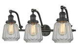 Bathroom Fixtures Three Lights by Innovations ( 405 | 515-3W-OB-G142-LED Franklin Restoration ) 