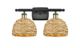 Bathroom Fixtures Two Lights by Innovations ( 405 | 516-2W-BAB-RBD-8-NAT Ballston ) 