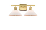 Bathroom Fixtures Two Lights by Innovations ( 405 | 516-2W-SG-G131-LED Ballston ) 