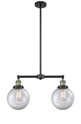 Linear/Island 2 Light Bar by Innovations ( 405 | 209-BAB-G202-8-LED Franklin Restoration ) 