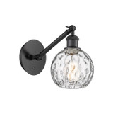Sconces Single Glass by Innovations ( 405 | 317-1W-BK-G1215-6 Ballston ) 