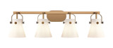 Bathroom Fixtures Four Lights by Innovations ( 405 | 423-4W-BB-G411-6WH Downtown Urban ) 