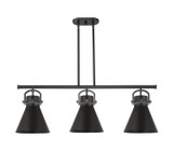 Linear/Island 3 Light Bar by Innovations ( 405 | 410-3I-BK-M411-10BK Downtown Urban ) 