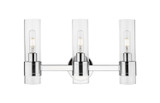Bathroom Fixtures Three Lights by Innovations ( 405 | 467-3W-PC-G467-CL Downtown Urban ) 