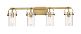 Bathroom Fixtures Four Lights by Innovations ( 405 | 423-4W-BB-G423-7CL Downtown Urban ) 