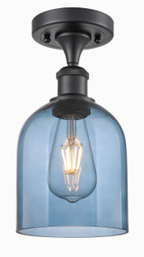 Semi-Flush Mts. Glass Down by Innovations ( 405 | 516-1C-BK-G558-6BL Ballston ) 
