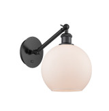 Sconces Single Glass by Innovations ( 405 | 317-1W-BK-G121-8-LED Ballston ) 