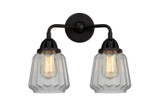 Bathroom Fixtures Two Lights by Innovations ( 405 | 288-2W-BK-G142-LED Nouveau 2 ) 