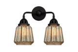 Bathroom Fixtures Two Lights by Innovations ( 405 | 288-2W-BK-G146 Nouveau 2 ) 