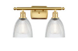 Bathroom Fixtures Two Lights by Innovations ( 405 | 516-2W-SG-G382-LED Ballston ) 