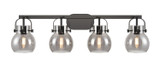 Bathroom Fixtures Four Lights by Innovations ( 405 | 423-4W-BK-G410-6SM Downtown Urban ) 