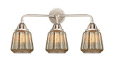Bathroom Fixtures Three Lights by Innovations ( 405 | 288-3W-PN-G146-LED Nouveau 2 ) 