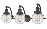 Bathroom Fixtures Three Lights by Innovations ( 405 | 515-3W-OB-G204-6 Franklin Restoration ) 