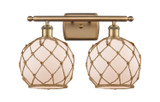 Bathroom Fixtures Two Lights by Innovations ( 405 | 516-2W-BB-G121-8RB Ballston ) 