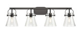 Bathroom Fixtures Four Lights by Innovations ( 405 | 423-4W-BK-G411-6SDY Downtown Urban ) 
