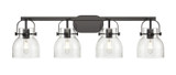 Bathroom Fixtures Four Lights by Innovations ( 405 | 423-4W-BK-G412-6SDY Downtown Urban ) 