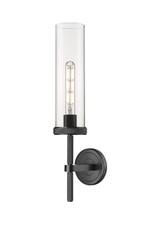 Sconces Single Glass by Innovations ( 405 | 471-1W-BK-G471-12CL Downtown Urban ) 