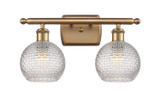 Bathroom Fixtures Two Lights by Innovations ( 405 | 516-2W-BB-G122C-6CL Ballston ) 