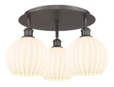 Semi-Flush Mts. Multi-port/Cluster by Innovations ( 405 | 516-3C-OB-G1217-8WV Ballston ) 