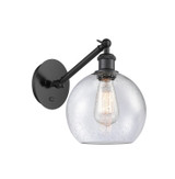 Sconces Single Glass by Innovations ( 405 | 317-1W-BK-G124-8-LED Ballston ) 