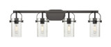 Bathroom Fixtures Four Lights by Innovations ( 405 | 423-4W-BK-G423-7SDY Downtown Urban ) 