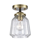 Semi-Flush Mts. Glass Down by Innovations ( 405 | 284-1C-BAB-G142 Nouveau ) 