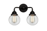 Bathroom Fixtures Two Lights by Innovations ( 405 | 288-2W-BK-G202-6 Nouveau 2 ) 