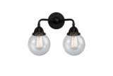 Bathroom Fixtures Two Lights by Innovations ( 405 | 288-2W-BK-G204-6-LED Nouveau 2 ) 