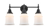 Bathroom Fixtures Three Lights by Innovations ( 405 | 447-3W-BK-G181-LED Caden ) 