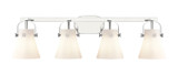 Bathroom Fixtures Four Lights by Innovations ( 405 | 423-4W-PC-G411-6WH Downtown Urban ) 