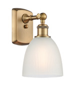 Sconces Single Glass by Innovations ( 405 | 516-1W-BB-G381-LED Ballston ) 