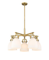 Mid. Chandeliers Glass Down by Innovations ( 405 | 410-5CR-BB-G412-7WH Downtown Urban ) 